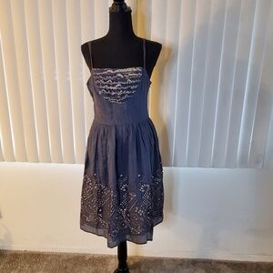 NWOT Silk/CottonElegant Embroidered Dress by Burlap - Boho Charm